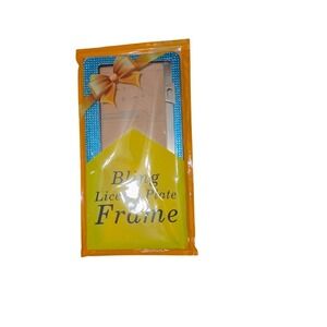 Bling License Plate Frame - Blue